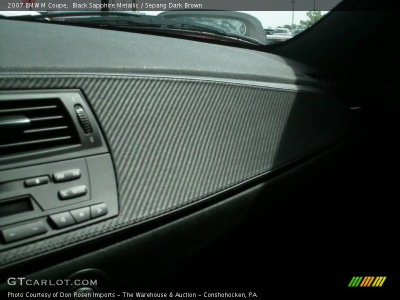 Black Sapphire Metallic / Sepang Dark Brown 2007 BMW M Coupe