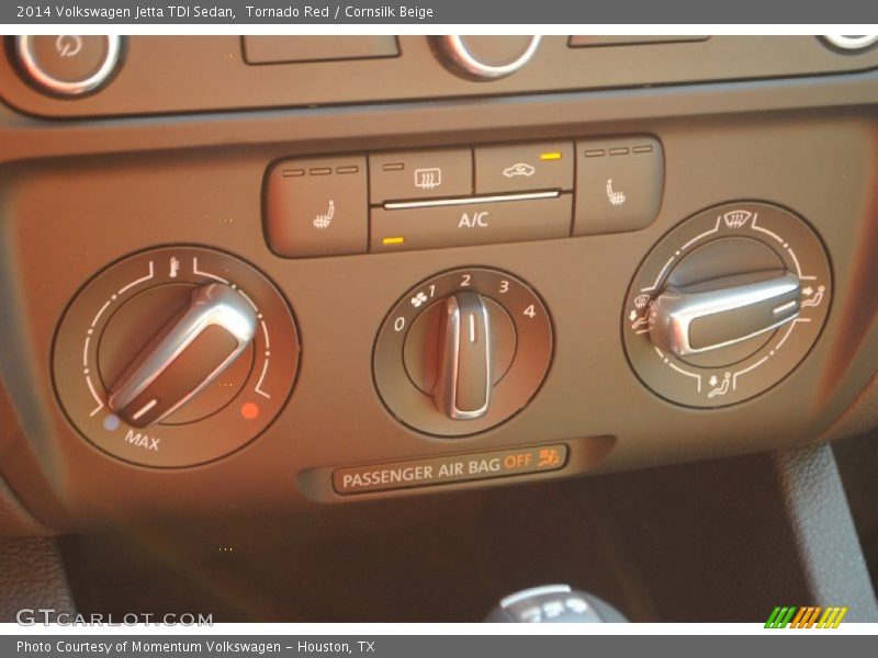 Tornado Red / Cornsilk Beige 2014 Volkswagen Jetta TDI Sedan