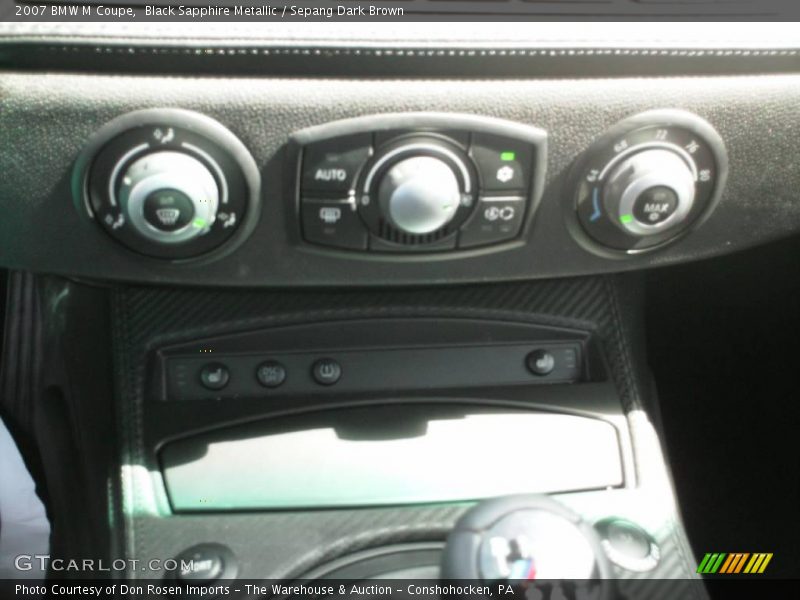 Black Sapphire Metallic / Sepang Dark Brown 2007 BMW M Coupe