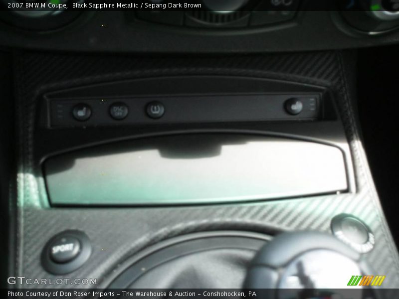 Black Sapphire Metallic / Sepang Dark Brown 2007 BMW M Coupe
