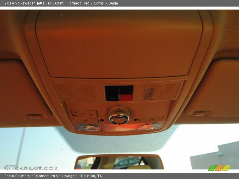 Tornado Red / Cornsilk Beige 2014 Volkswagen Jetta TDI Sedan