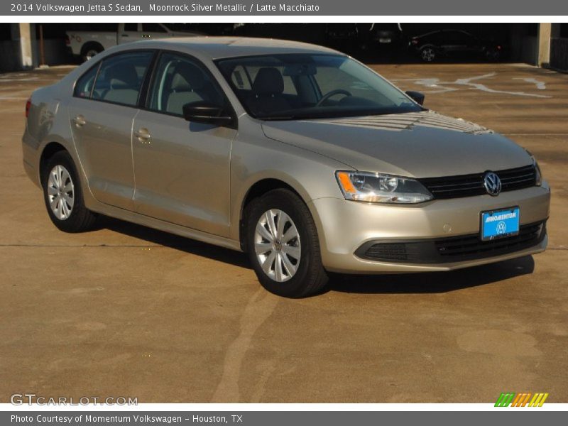 Moonrock Silver Metallic / Latte Macchiato 2014 Volkswagen Jetta S Sedan