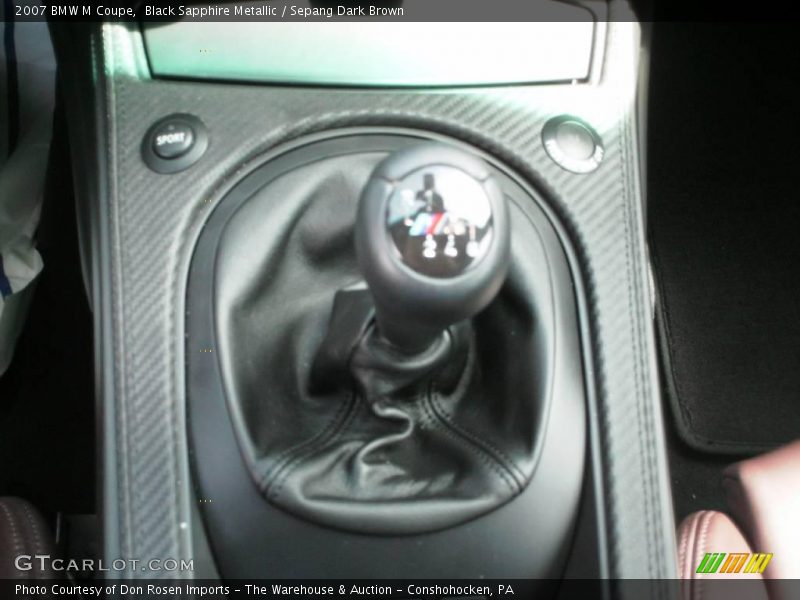 Black Sapphire Metallic / Sepang Dark Brown 2007 BMW M Coupe
