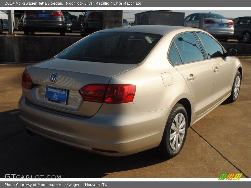 Moonrock Silver Metallic / Latte Macchiato 2014 Volkswagen Jetta S Sedan