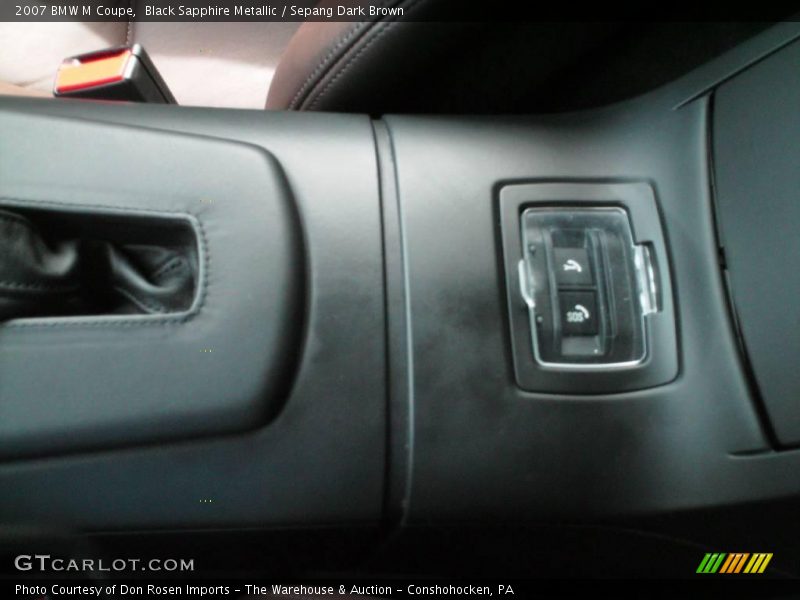 Black Sapphire Metallic / Sepang Dark Brown 2007 BMW M Coupe