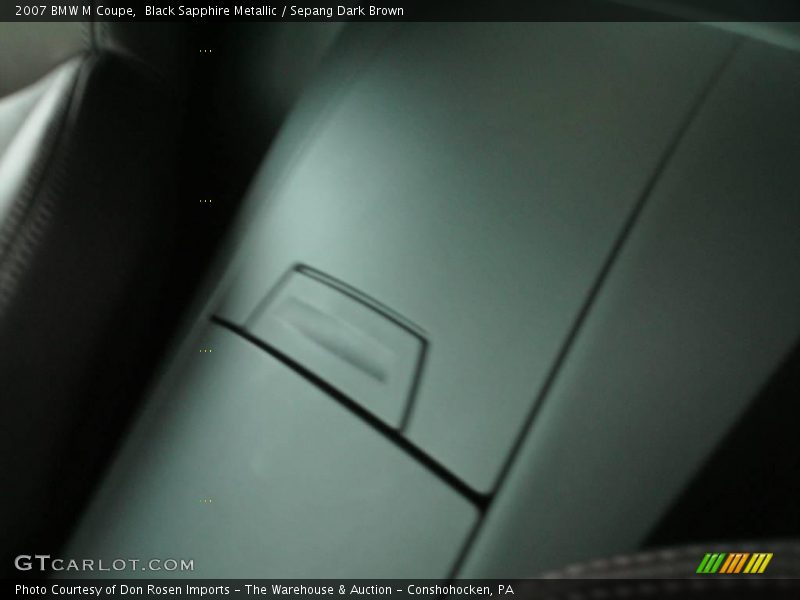 Black Sapphire Metallic / Sepang Dark Brown 2007 BMW M Coupe