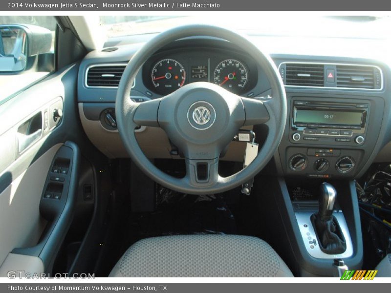 Moonrock Silver Metallic / Latte Macchiato 2014 Volkswagen Jetta S Sedan