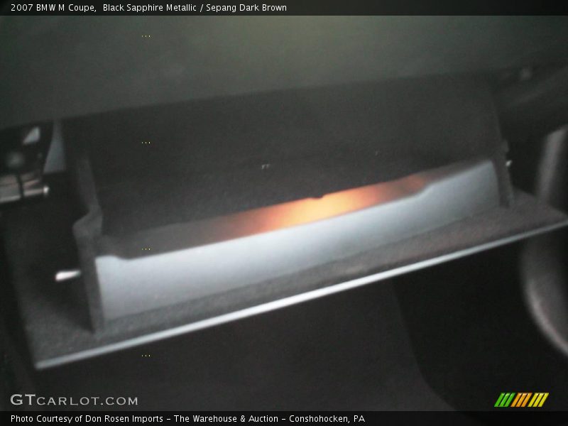 Black Sapphire Metallic / Sepang Dark Brown 2007 BMW M Coupe