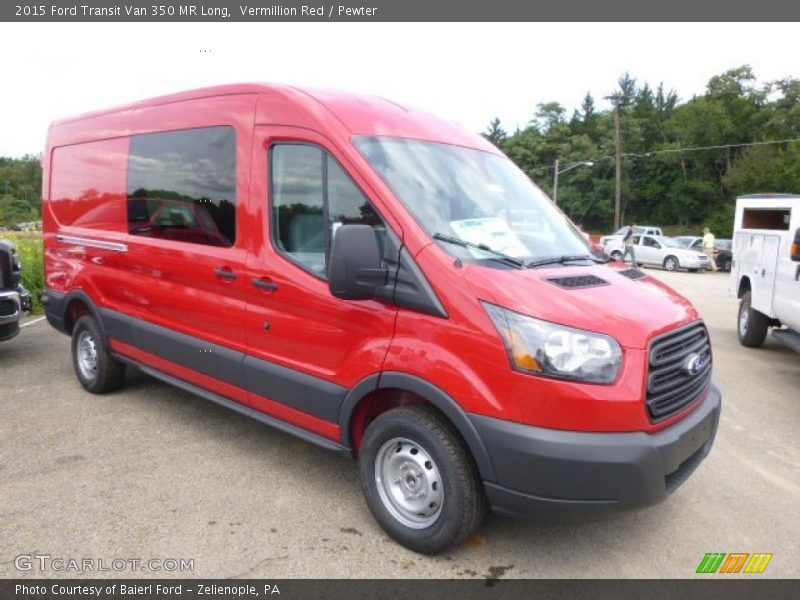 Front 3/4 View of 2015 Transit Van 350 MR Long