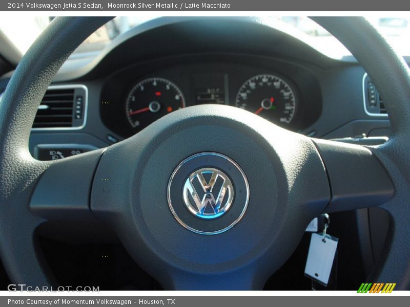 Moonrock Silver Metallic / Latte Macchiato 2014 Volkswagen Jetta S Sedan