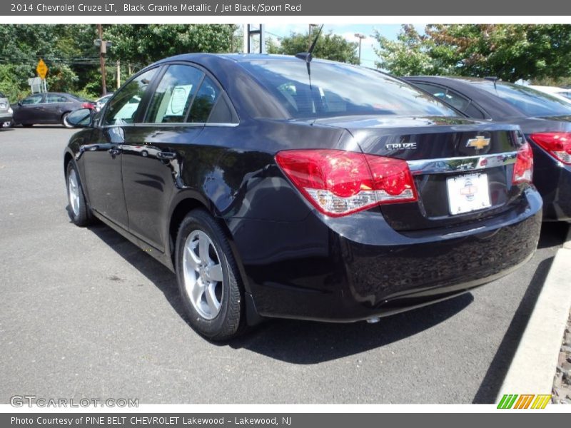 Black Granite Metallic / Jet Black/Sport Red 2014 Chevrolet Cruze LT