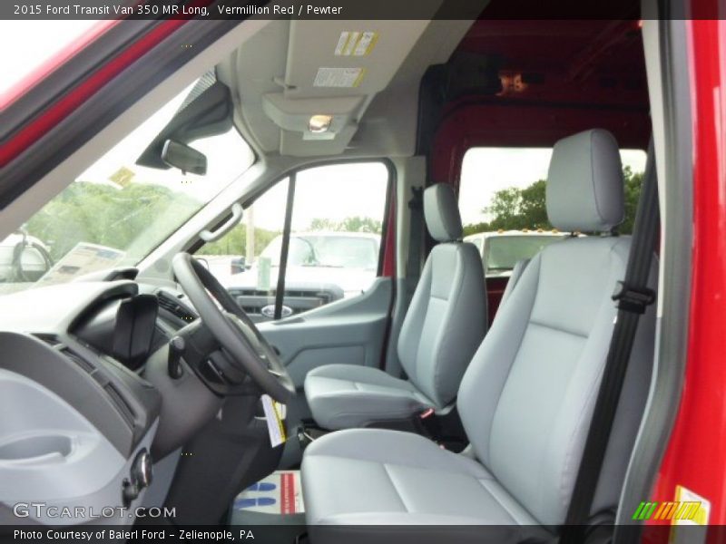 Vermillion Red / Pewter 2015 Ford Transit Van 350 MR Long