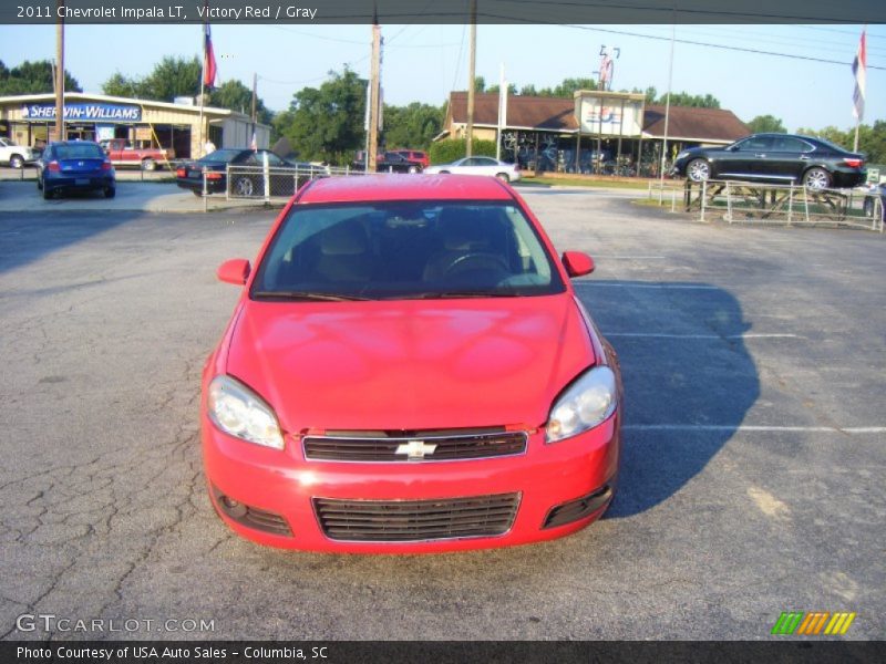 Victory Red / Gray 2011 Chevrolet Impala LT