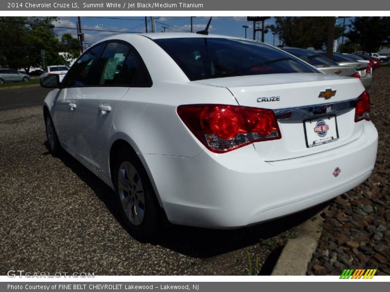 Summit White / Jet Black/Medium Titanium 2014 Chevrolet Cruze LS