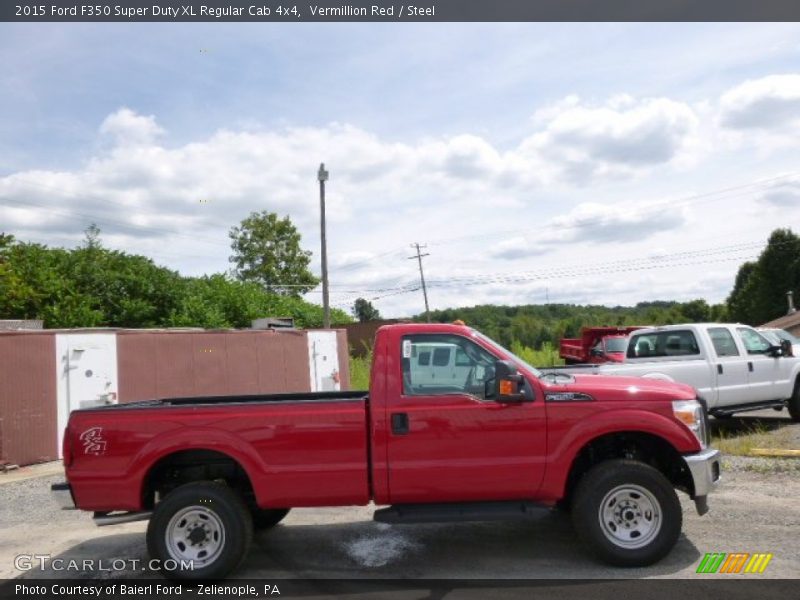 Vermillion Red / Steel 2015 Ford F350 Super Duty XL Regular Cab 4x4