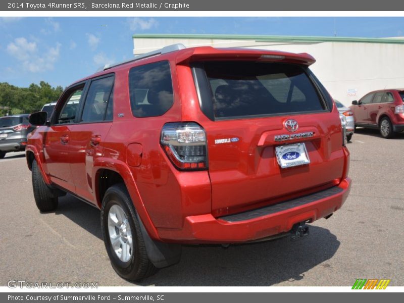 Barcelona Red Metallic / Graphite 2014 Toyota 4Runner SR5