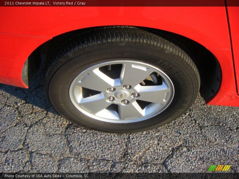Victory Red / Gray 2011 Chevrolet Impala LT