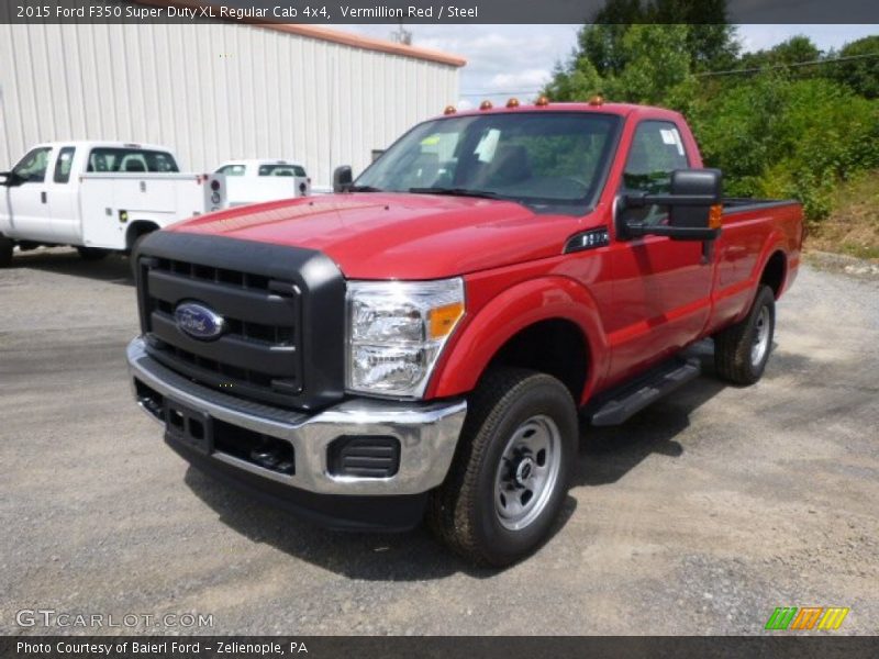 Vermillion Red / Steel 2015 Ford F350 Super Duty XL Regular Cab 4x4
