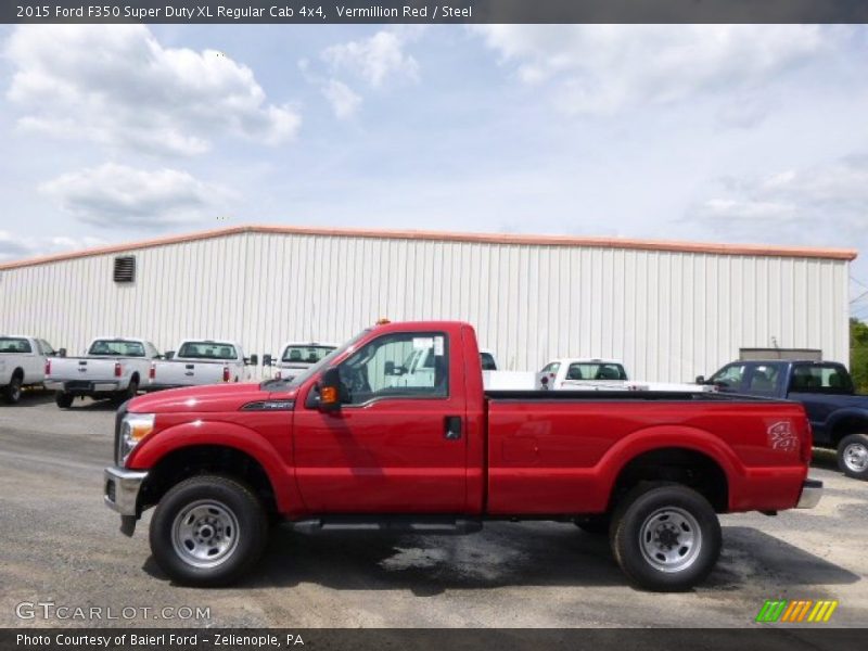 Vermillion Red / Steel 2015 Ford F350 Super Duty XL Regular Cab 4x4
