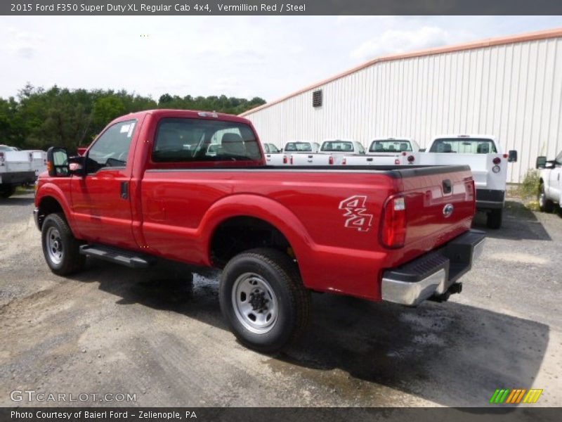 Vermillion Red / Steel 2015 Ford F350 Super Duty XL Regular Cab 4x4