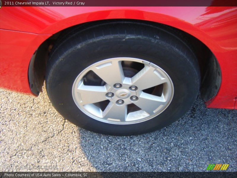 Victory Red / Gray 2011 Chevrolet Impala LT