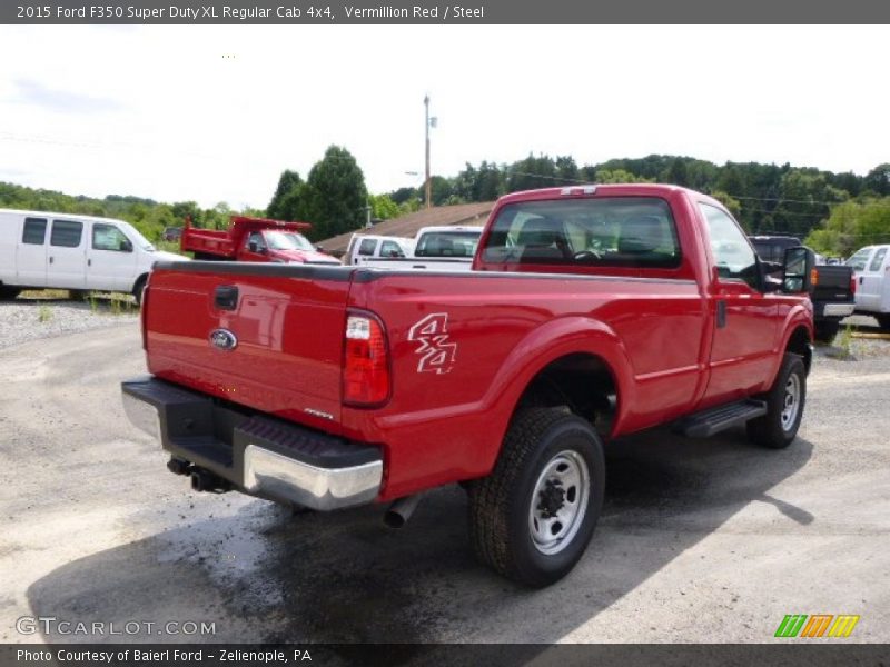 Vermillion Red / Steel 2015 Ford F350 Super Duty XL Regular Cab 4x4