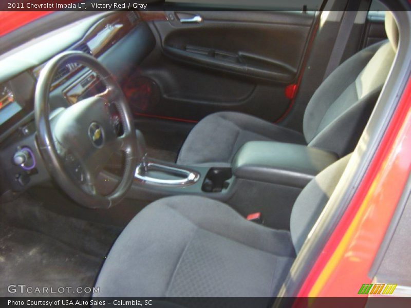Victory Red / Gray 2011 Chevrolet Impala LT