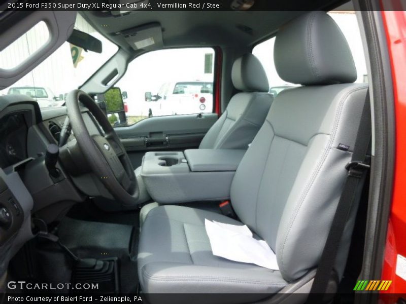 Vermillion Red / Steel 2015 Ford F350 Super Duty XL Regular Cab 4x4