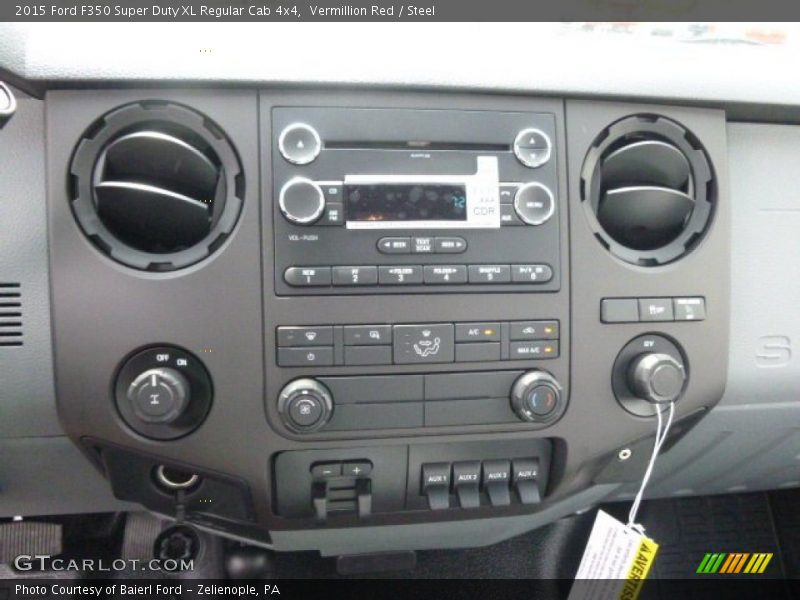 Vermillion Red / Steel 2015 Ford F350 Super Duty XL Regular Cab 4x4