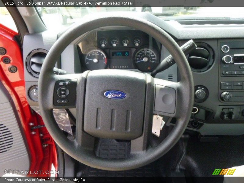Vermillion Red / Steel 2015 Ford F350 Super Duty XL Regular Cab 4x4