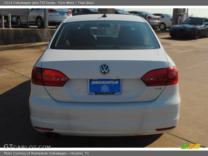 Pure White / Titan Black 2014 Volkswagen Jetta TDI Sedan