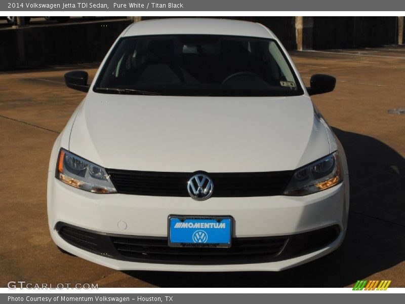 Pure White / Titan Black 2014 Volkswagen Jetta TDI Sedan