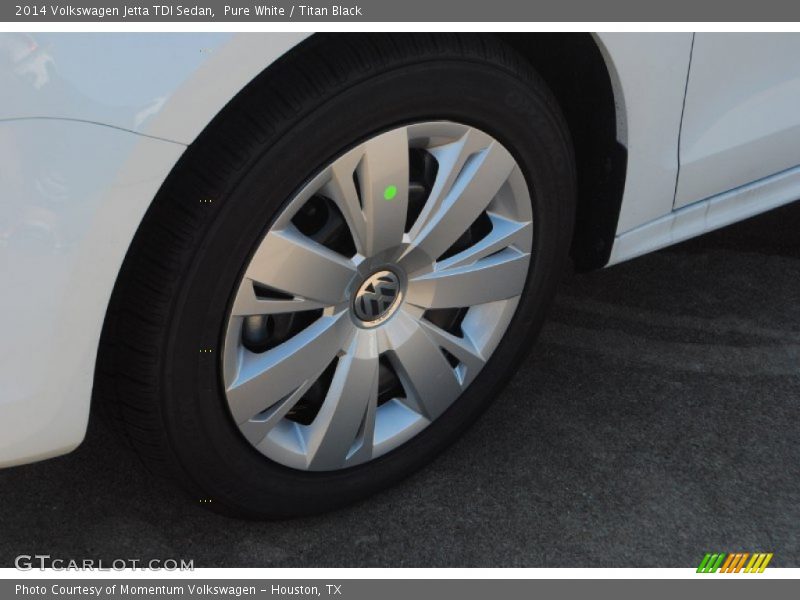 Pure White / Titan Black 2014 Volkswagen Jetta TDI Sedan