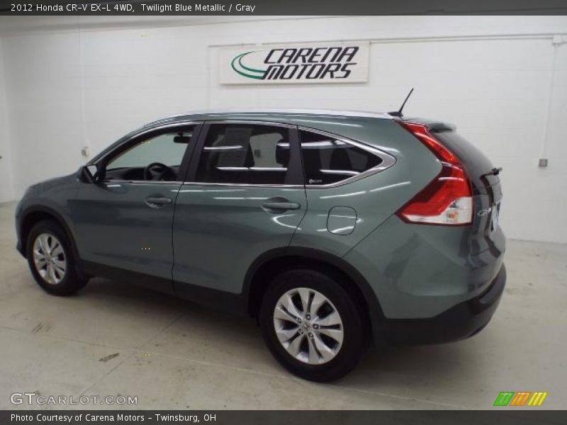 Twilight Blue Metallic / Gray 2012 Honda CR-V EX-L 4WD