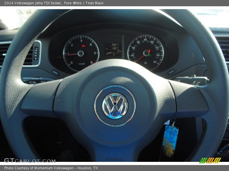 Pure White / Titan Black 2014 Volkswagen Jetta TDI Sedan