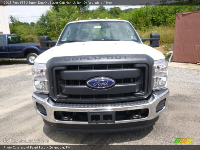 Oxford White / Steel 2015 Ford F350 Super Duty XL Super Cab 4x4 Utility
