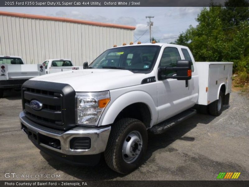 Oxford White / Steel 2015 Ford F350 Super Duty XL Super Cab 4x4 Utility