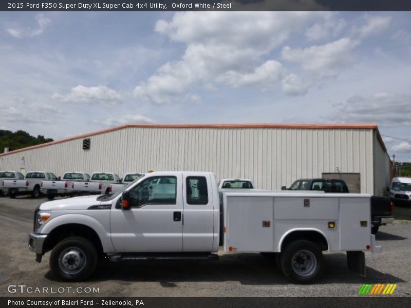 Oxford White / Steel 2015 Ford F350 Super Duty XL Super Cab 4x4 Utility