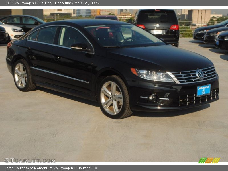 Deep Black Metallic / Black 2014 Volkswagen CC R-Line