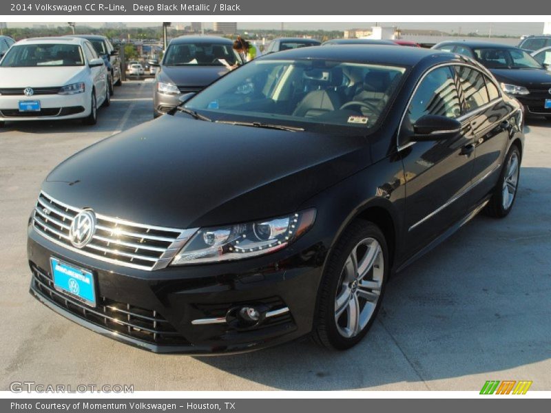 Deep Black Metallic / Black 2014 Volkswagen CC R-Line
