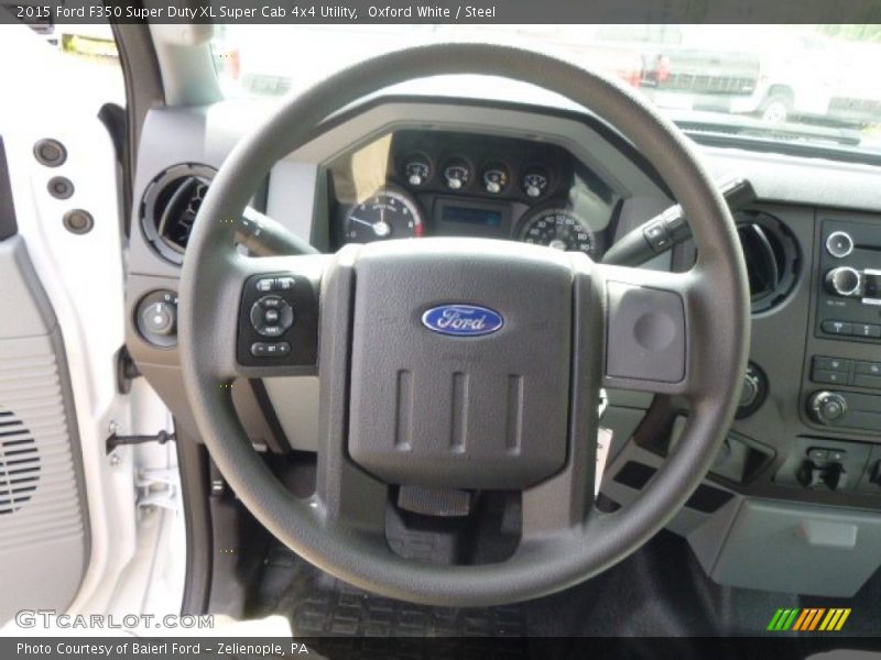 Oxford White / Steel 2015 Ford F350 Super Duty XL Super Cab 4x4 Utility
