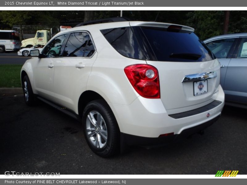 White Diamond Tricoat / Light Titanium/Jet Black 2015 Chevrolet Equinox LT