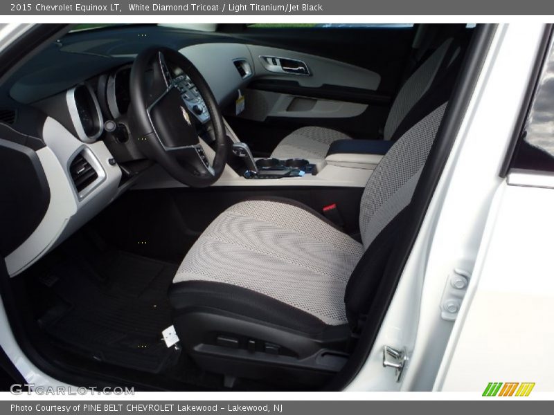 White Diamond Tricoat / Light Titanium/Jet Black 2015 Chevrolet Equinox LT