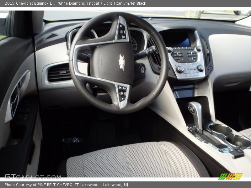 White Diamond Tricoat / Light Titanium/Jet Black 2015 Chevrolet Equinox LT