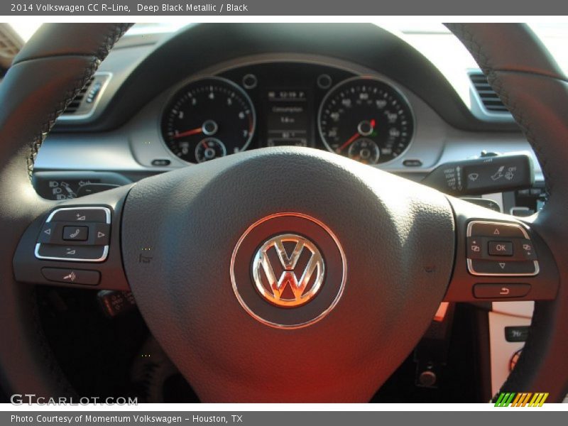 Deep Black Metallic / Black 2014 Volkswagen CC R-Line