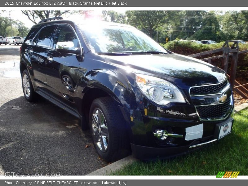 Black Granite Metallic / Jet Black 2015 Chevrolet Equinox LTZ AWD