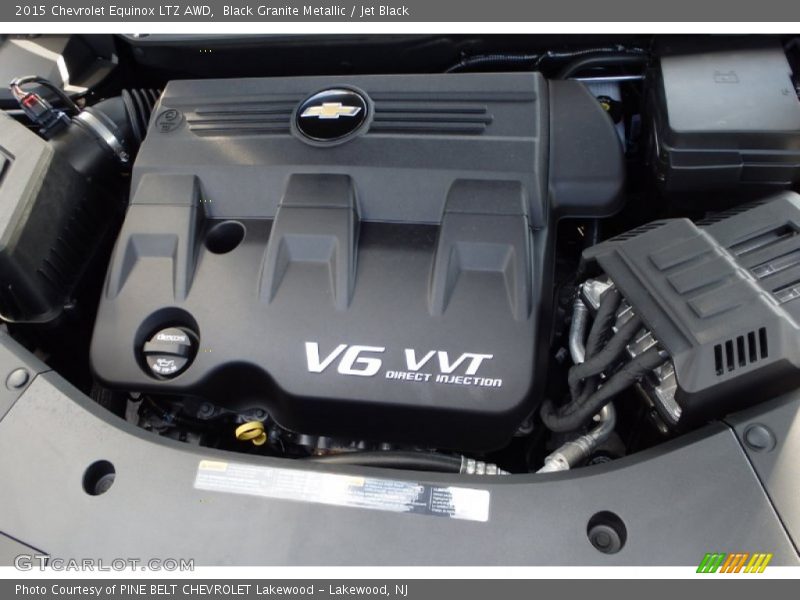 Black Granite Metallic / Jet Black 2015 Chevrolet Equinox LTZ AWD