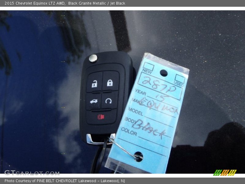 Black Granite Metallic / Jet Black 2015 Chevrolet Equinox LTZ AWD