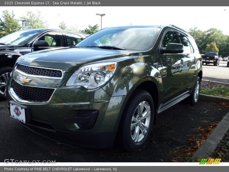 Sea Grass Metallic / Jet Black 2015 Chevrolet Equinox LT