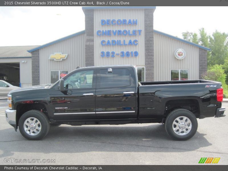 Black / Cocoa/Dune 2015 Chevrolet Silverado 3500HD LTZ Crew Cab 4x4